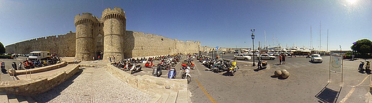 The ''Thalasini'' Gate, also called kolona. Rhodes old town., Rhodes Old Town Photo Image of Rhodes - Rodos - Rhodos island, Greece